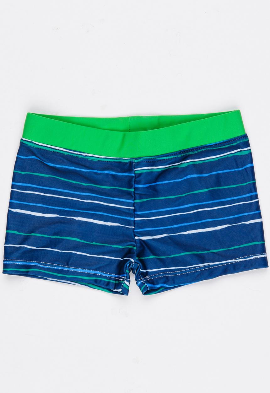 Pop Candy - Stripe Swim Shorts Blue