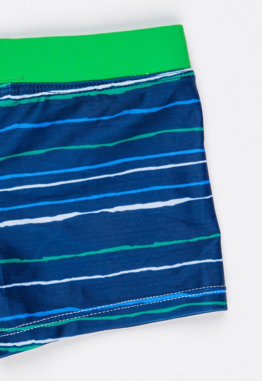 Pop Candy - Stripe Swim Shorts Blue