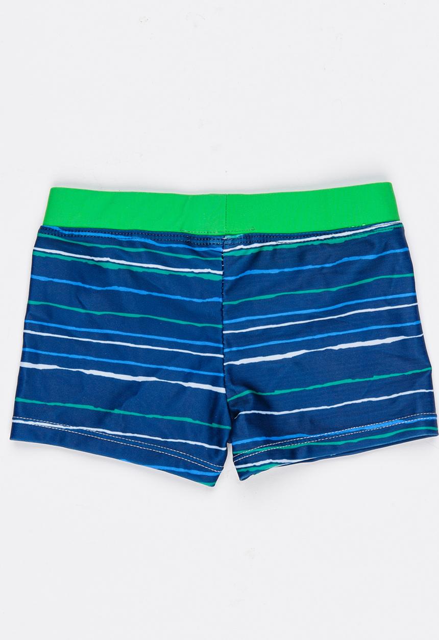 Pop Candy - Stripe Swim Shorts Blue