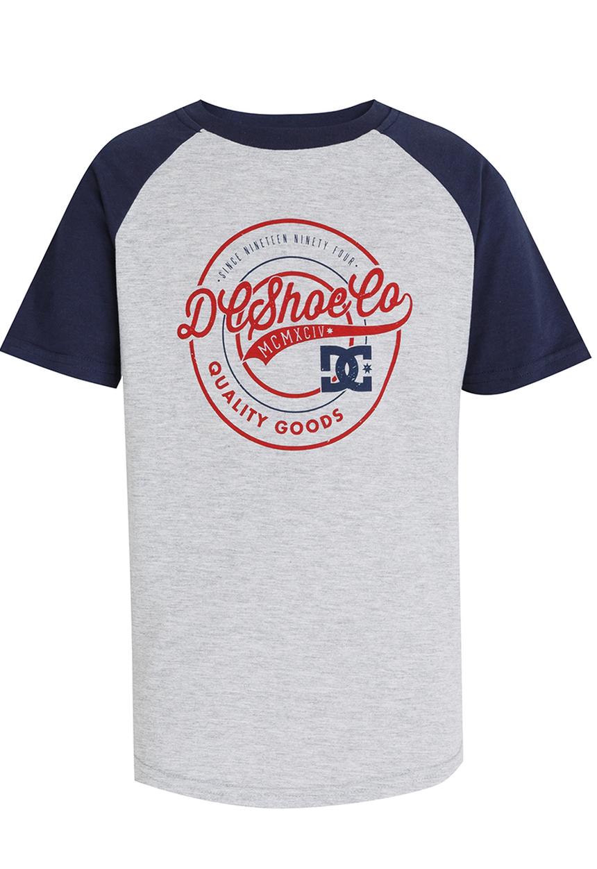 DC - Ball Game Raglan  Short Sleeve Boys Tee Grey