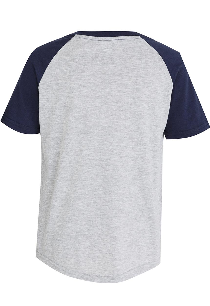 DC - Ball Game Raglan  Short Sleeve Boys Tee Grey