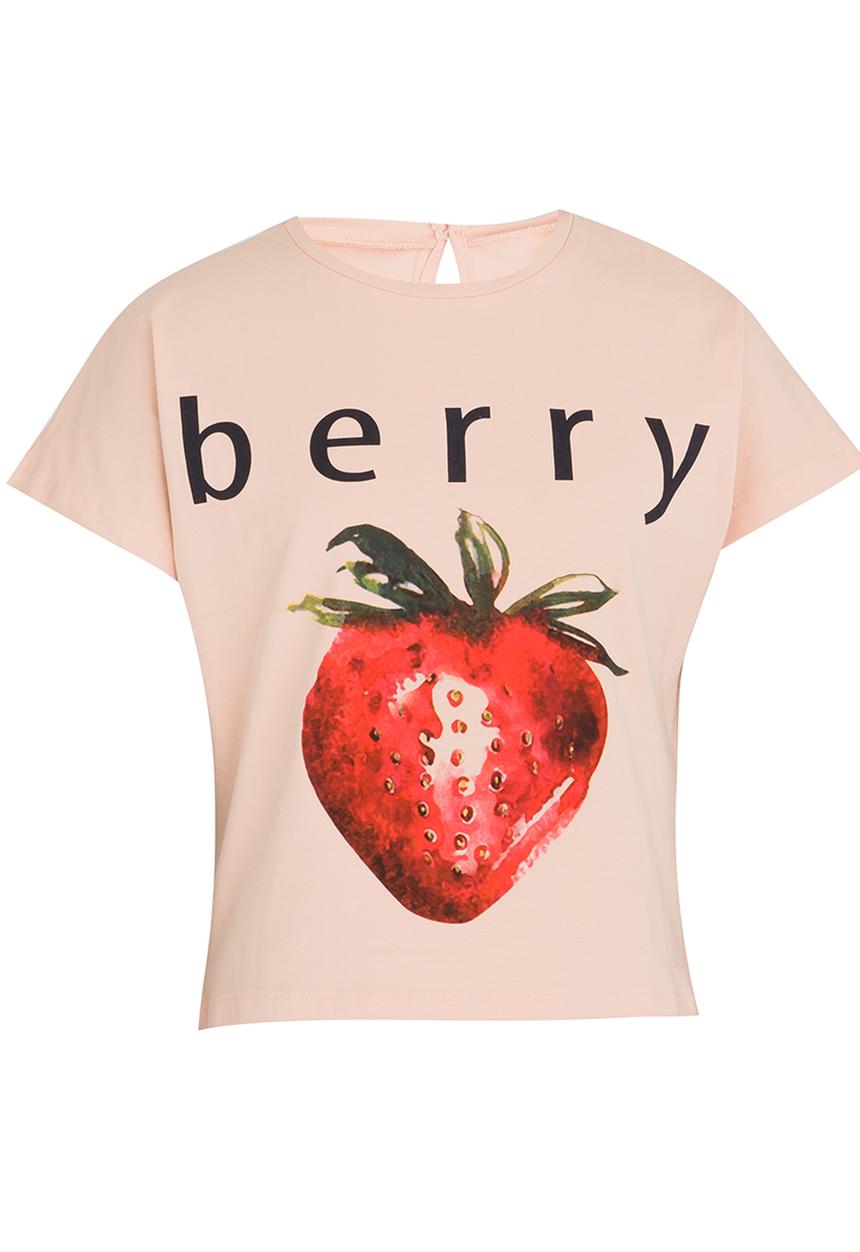 Name It - Printed Tee Pale Pink