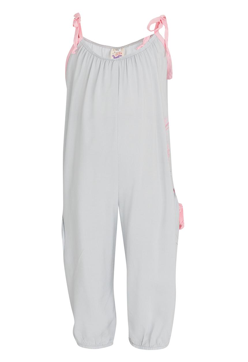 Eco Punk - Jumpsuit with Pineapple Print Grey