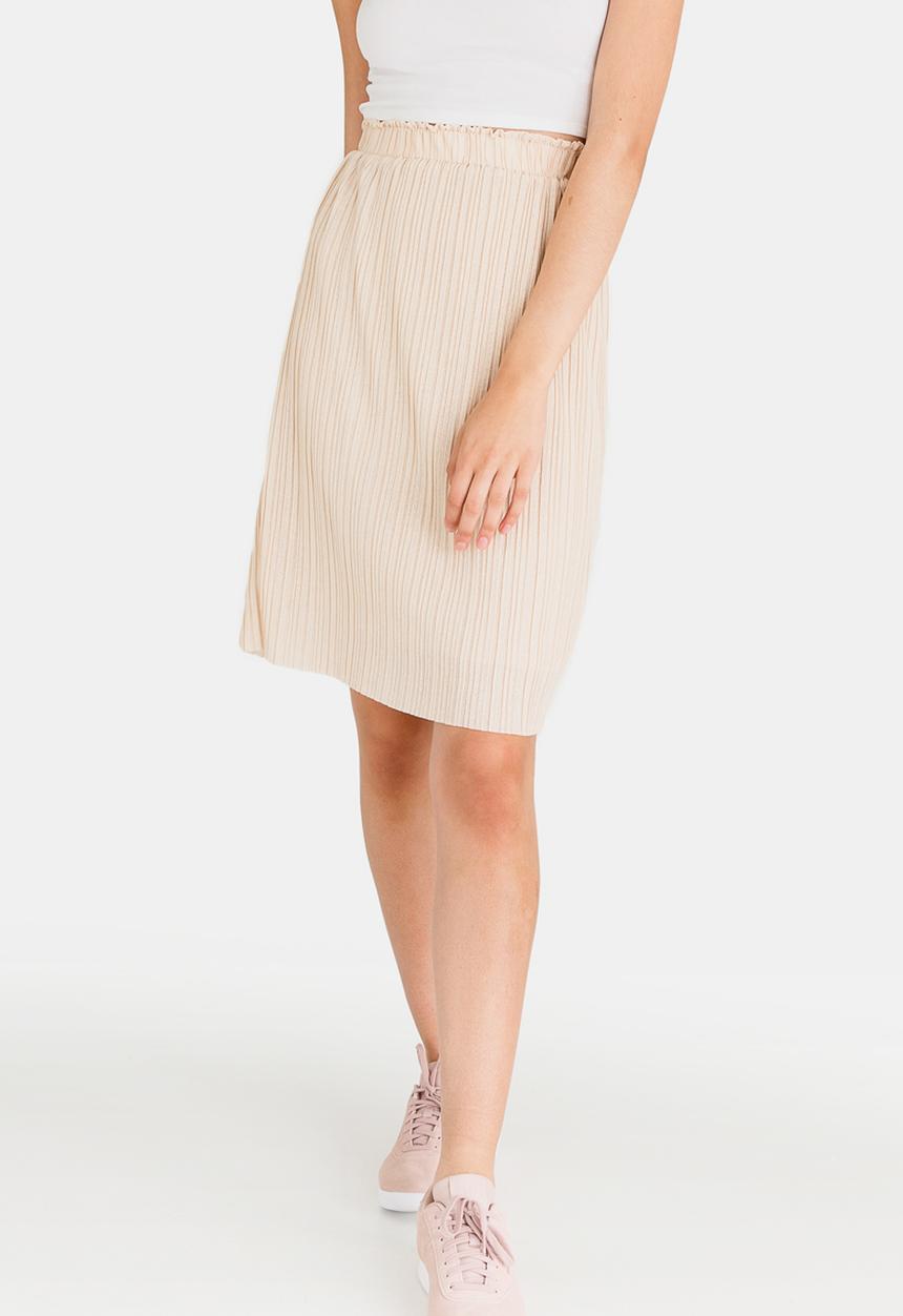 Vero Moda - Mira Pleated Skirt Beige