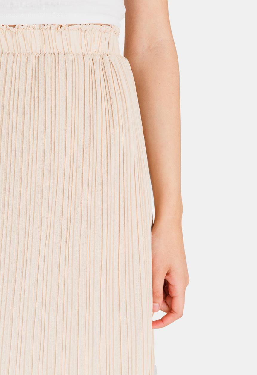Vero Moda - Mira Pleated Skirt Beige