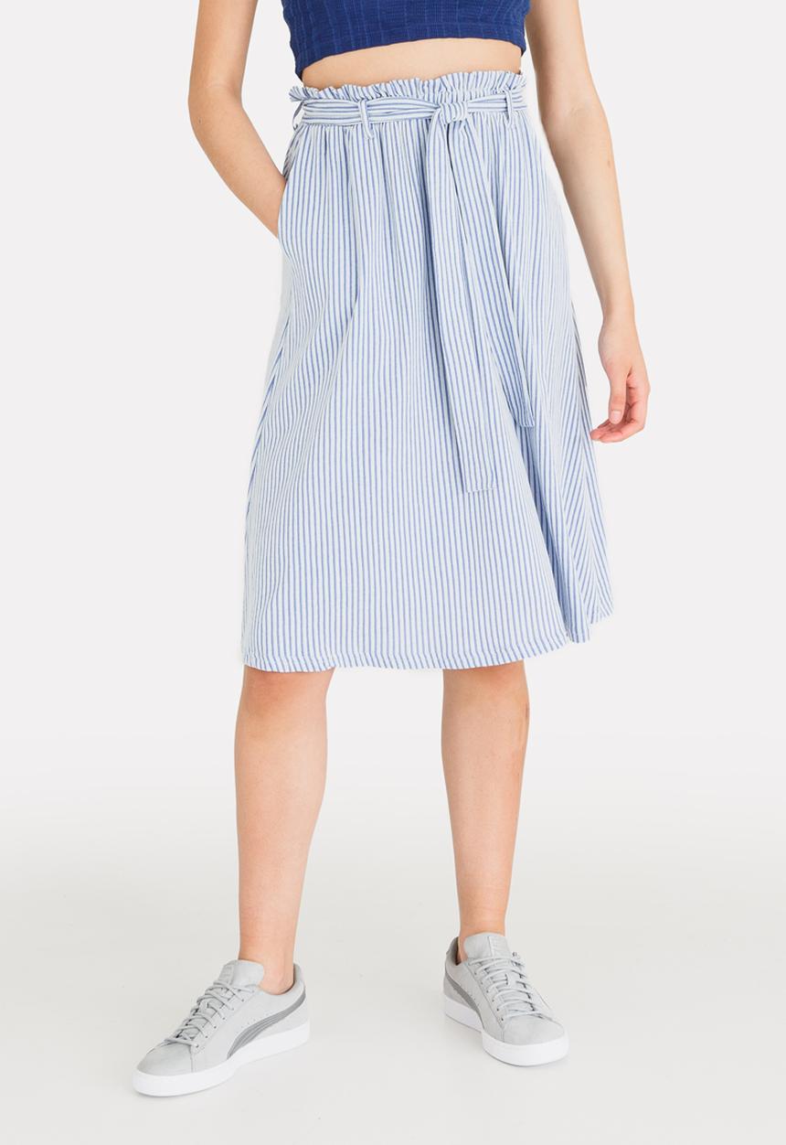 Vero Moda - Laura Striped Skirt Blue and White