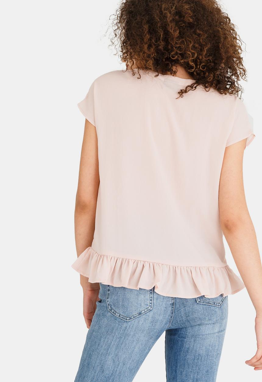 Vero Moda - Henna Frill Detail Top Peach