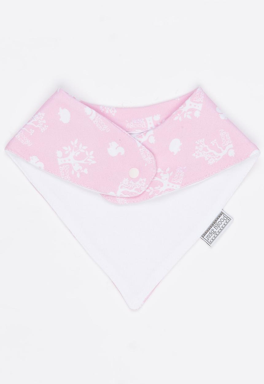 Poogy Bear - Woodlands Bib Mid Pink