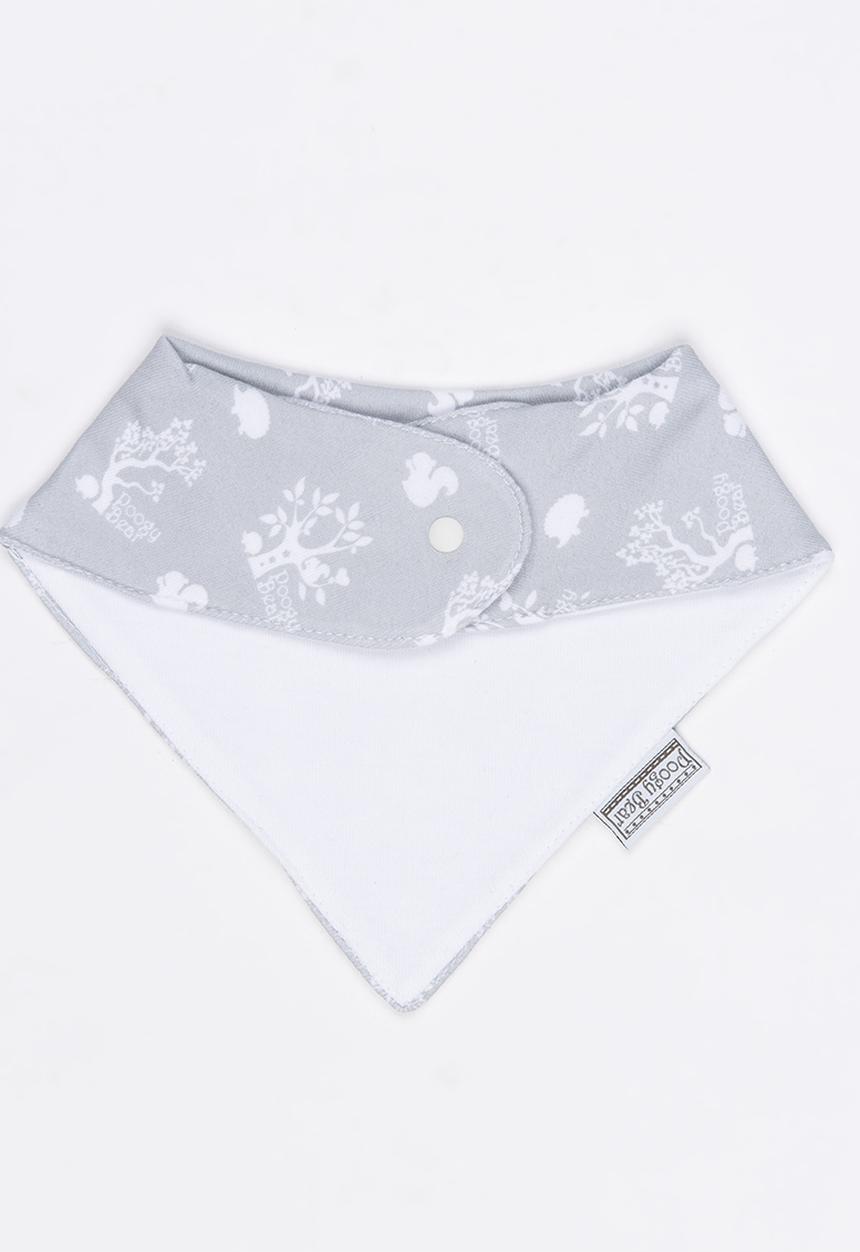 Poogy Bear - Woodlands Bib Grey