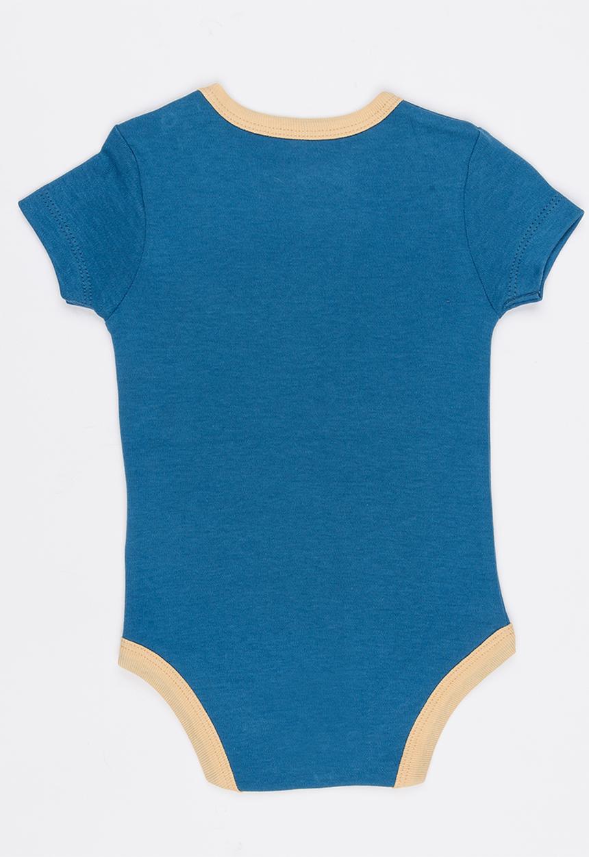 Soobe - Short Sleeve Printed  Bodysuit Blue