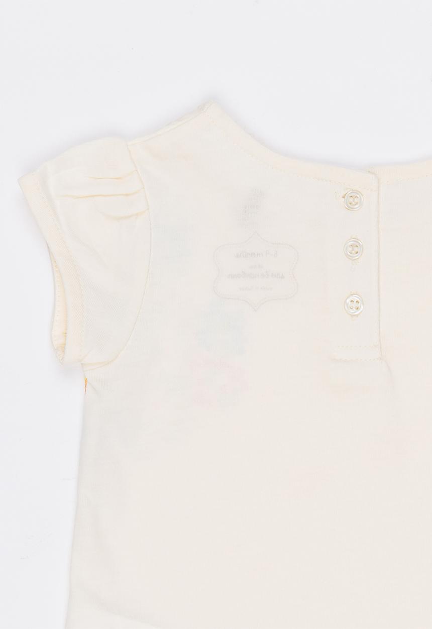 Soobe - Short Sleeve Printed  Tee White