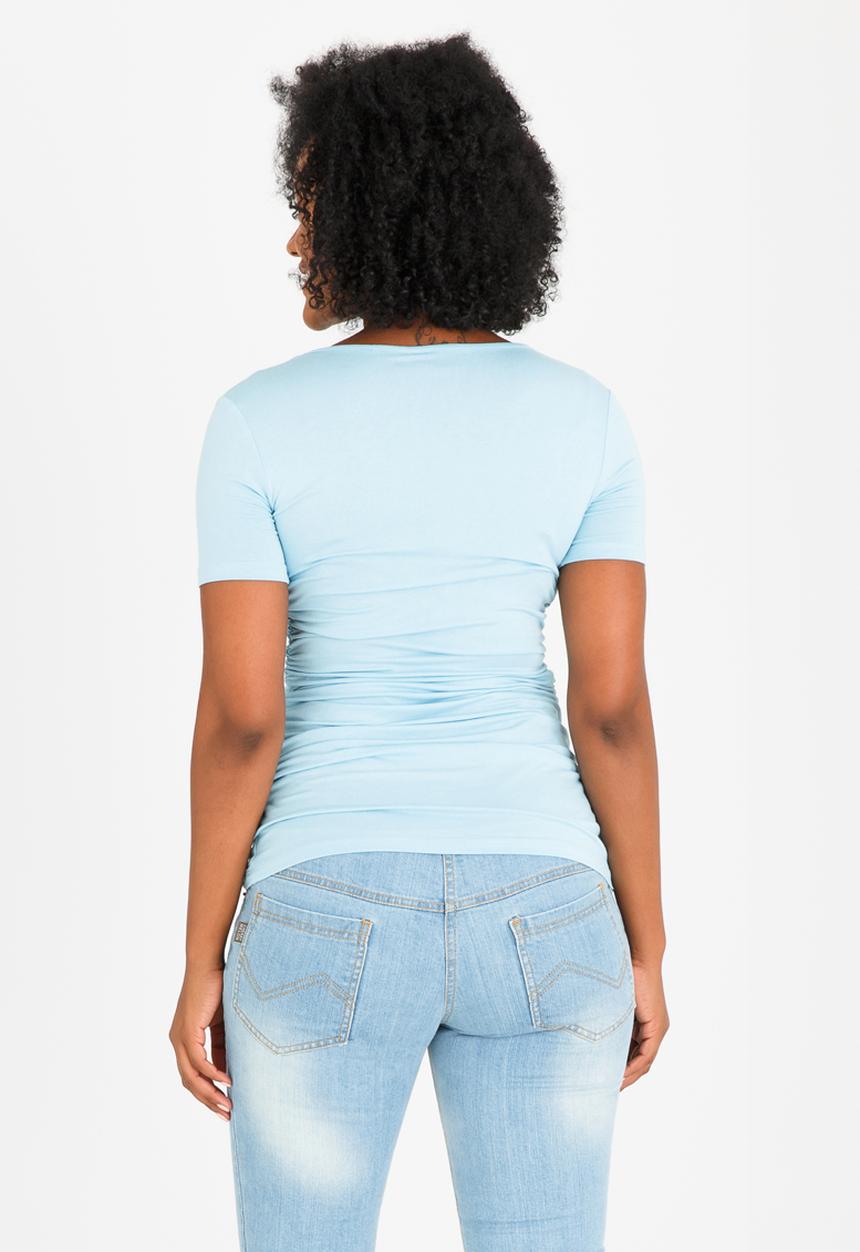 Cherry Melon - Short Sleeve Side Gauge Tee Blue