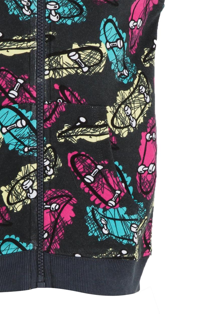 Soobe - Printed Sleeveless Hoody Multi-colour