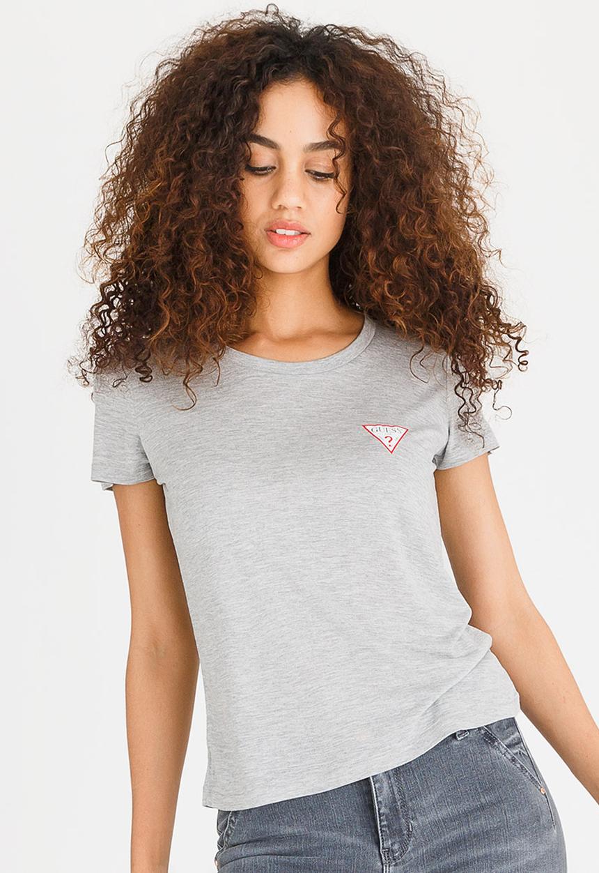 GUESS - Guess Baby Crew Logo Tee Grey Melange