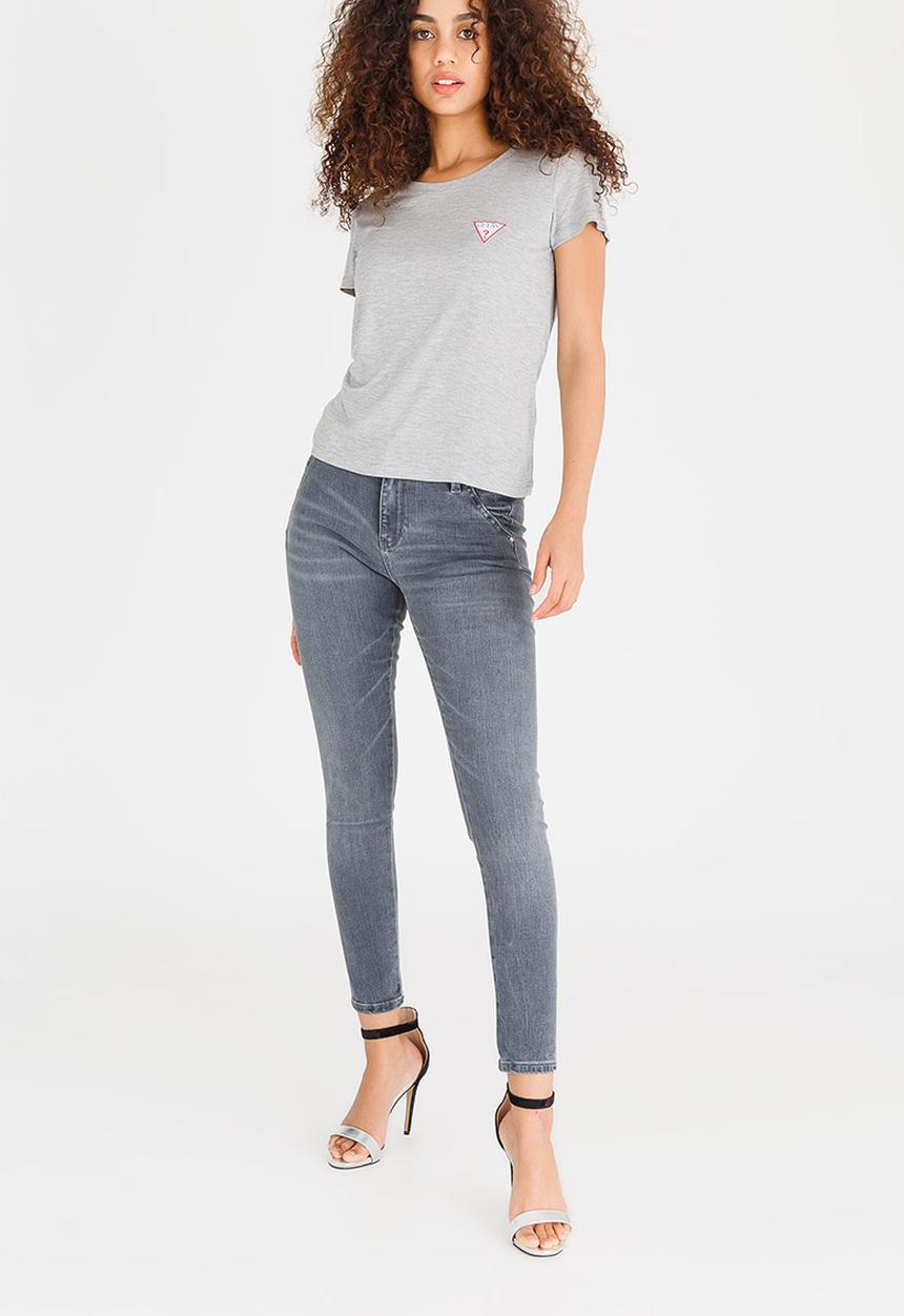 GUESS - Guess Baby Crew Logo Tee Grey Melange