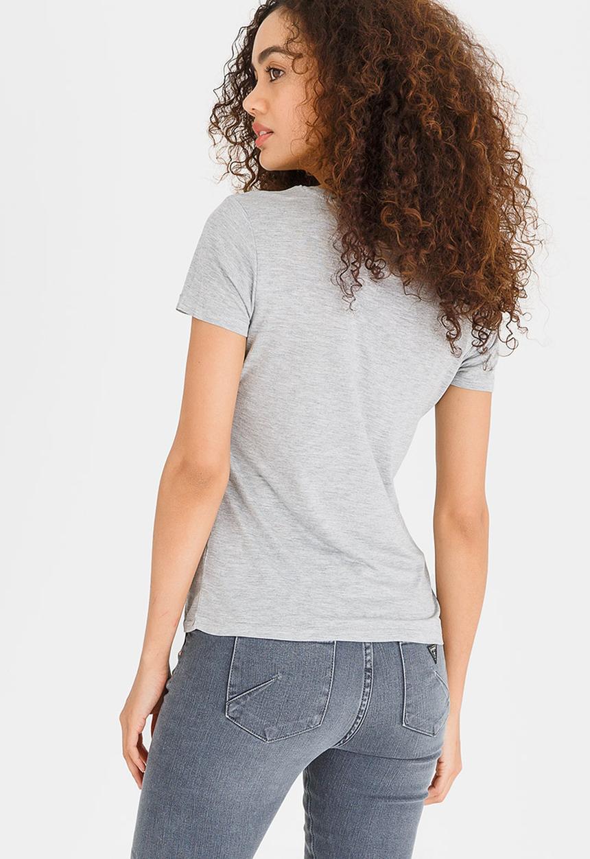 GUESS - Guess Baby Crew Logo Tee Grey Melange