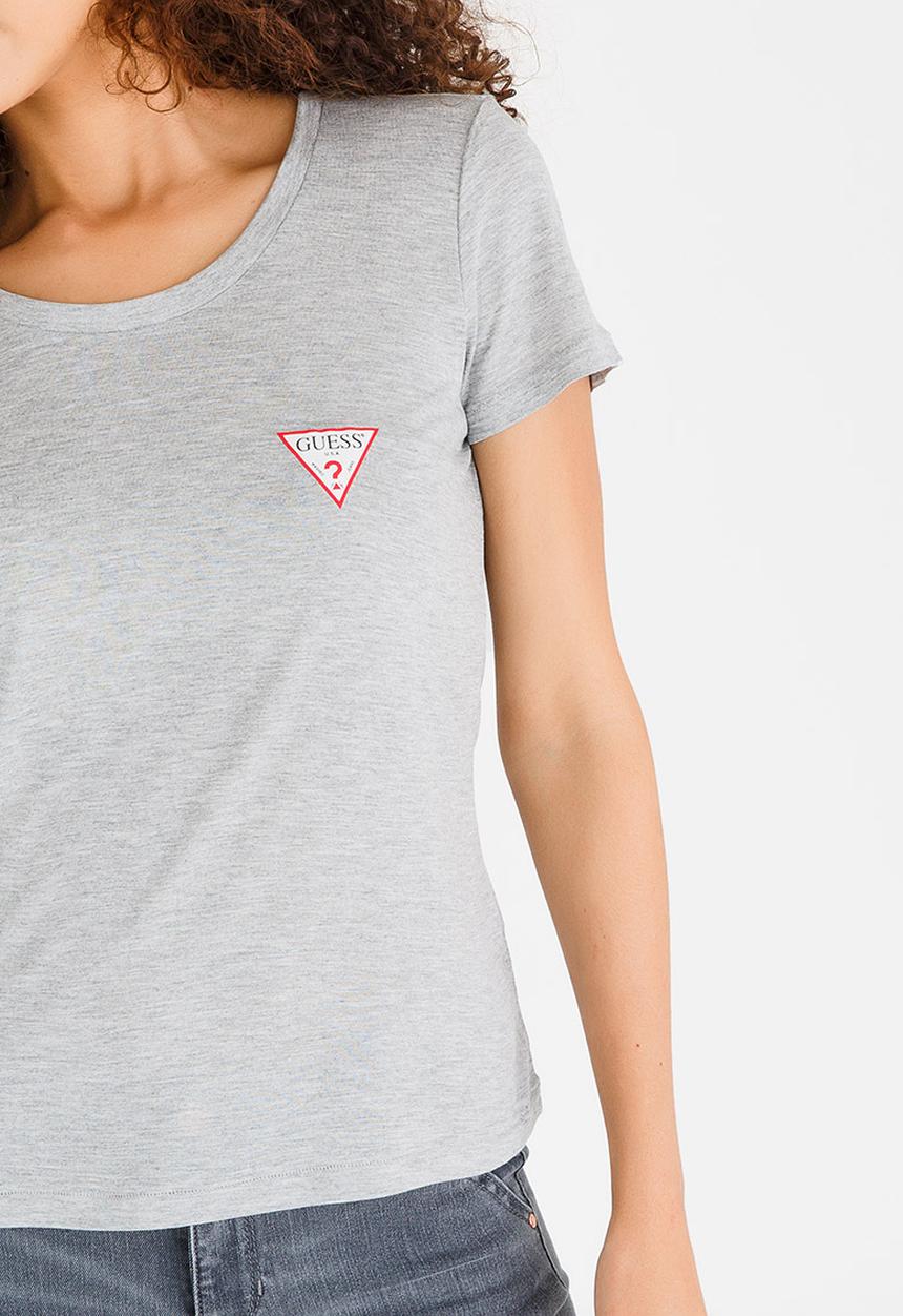 GUESS - Guess Baby Crew Logo Tee Grey Melange