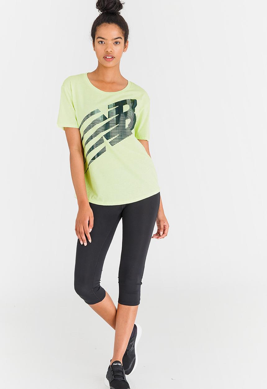 New Balance  - Tech SS Graphic T-shirt Light Green