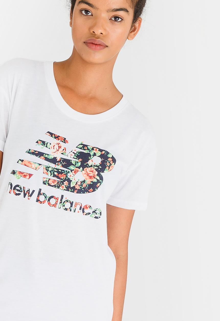 New Balance  - NB Logo T-shirt White