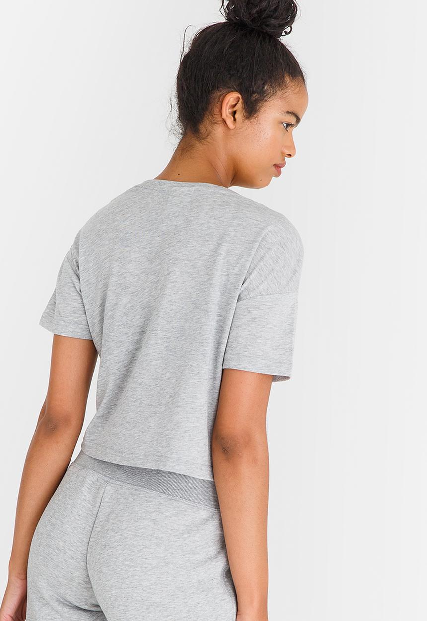 New Balance  - NB Athletics Cropped Tee Grey