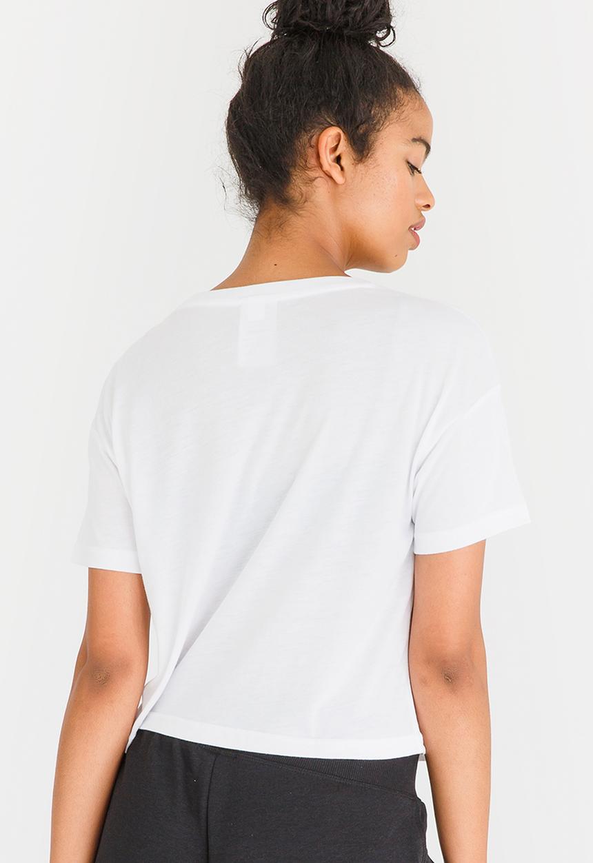 New Balance  - NB Athletics Cropped Tee White