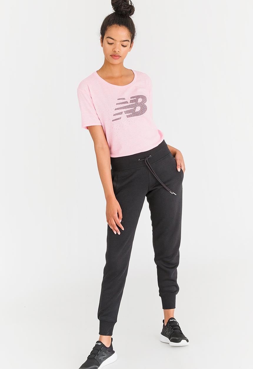 New Balance  - Tech SS Graphic T-shirt Mid Pink
