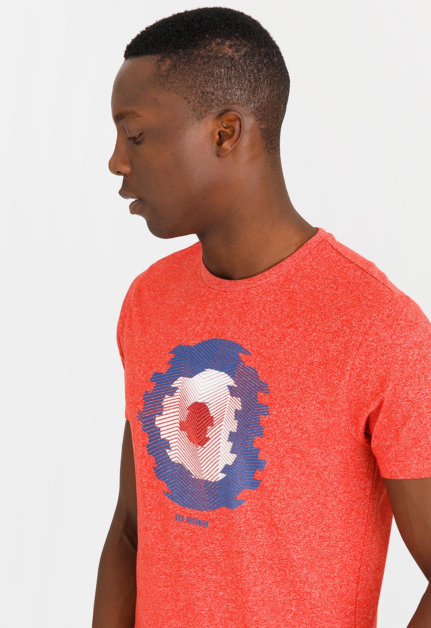 Ben Sherman - Blurred Target Tee Orange
