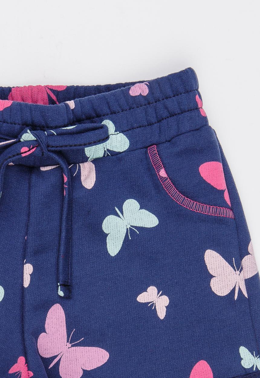 See-Saw - Girls Fleece Shorts Navy