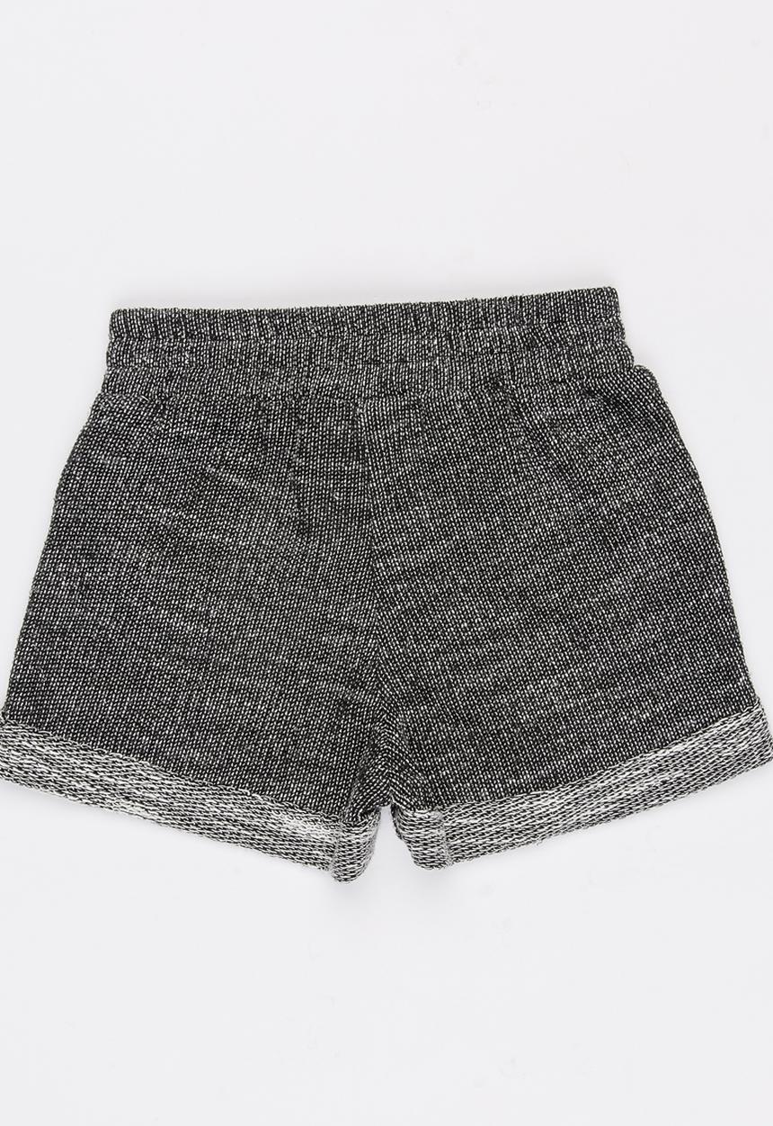 See-Saw - Girls Fleece Shorts Black