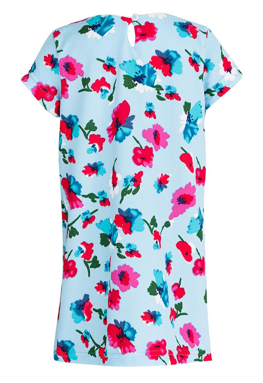 See-Saw - Shift Dress with Front Pleat Detail Multi-colour