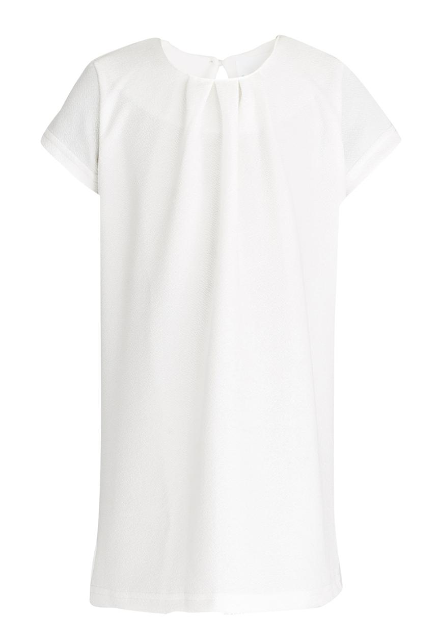 See-Saw - Shift Dress with Front Pleat Detail Milk