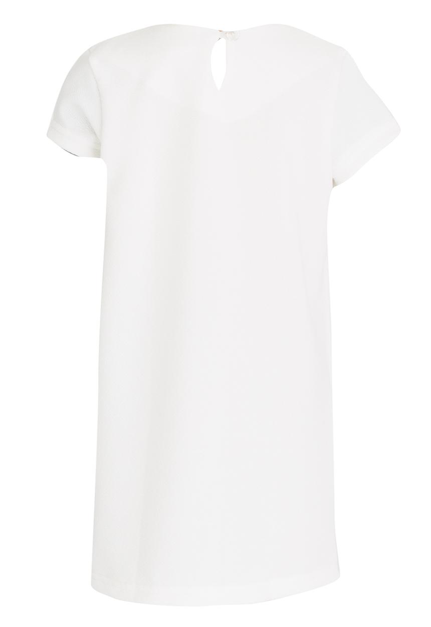 See-Saw - Shift Dress with Front Pleat Detail Milk