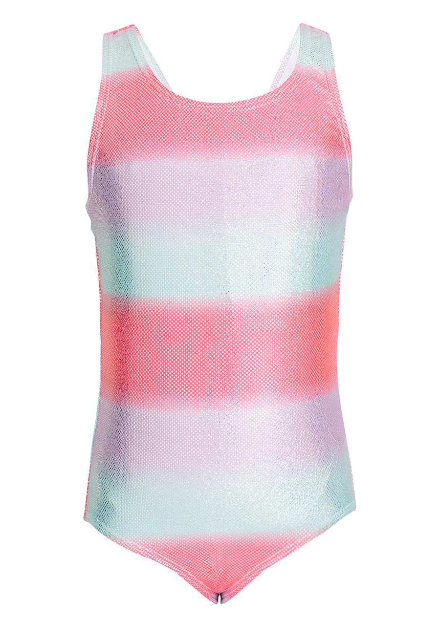 Pop Candy - Metallic Full Piece Swimsuit Multi-colour