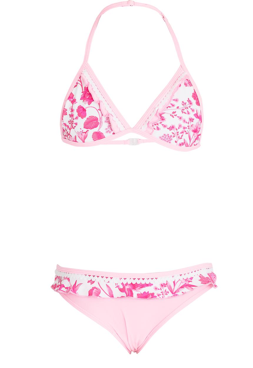 Pop Candy - Floral Print Bikini Pale Pink