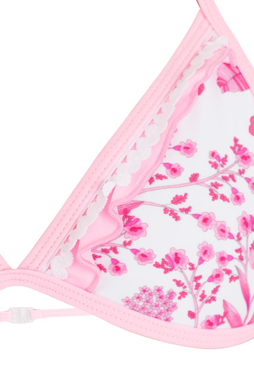 Pop Candy - Floral Print Bikini Pale Pink