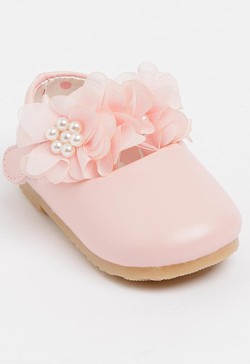 Pop Candy - Flower Pumps Pale Pink