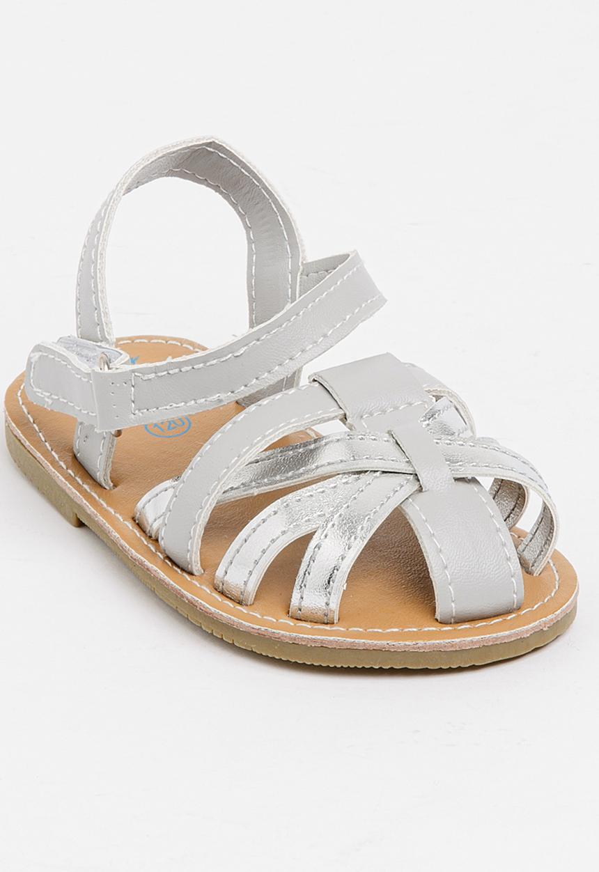 Pop Candy - Strappy Sandals Silver