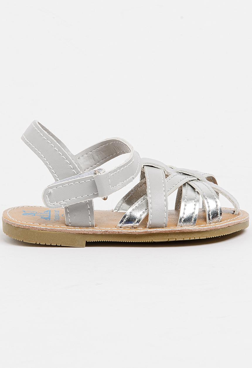Pop Candy - Strappy Sandals Silver