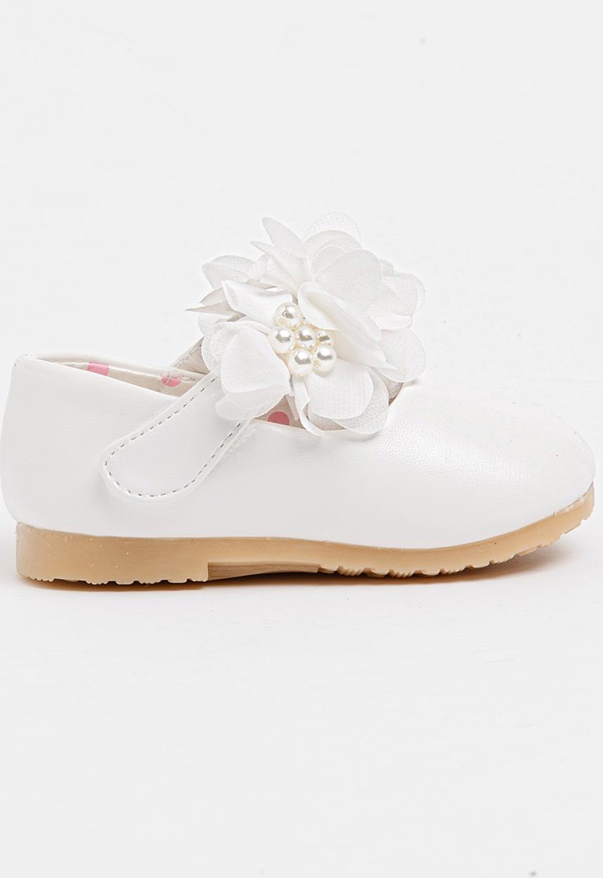 Pop Candy - Flower Pumps White