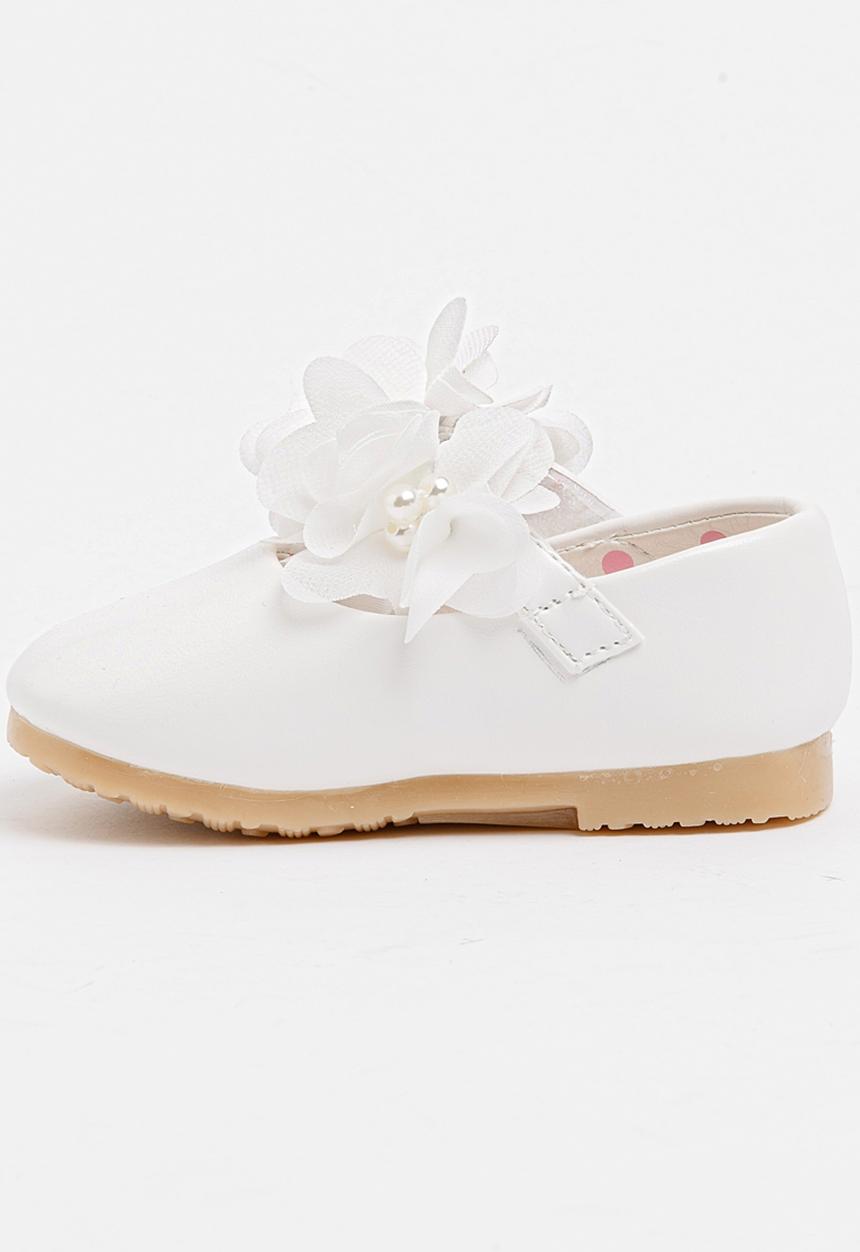 Pop Candy - Flower Pumps White