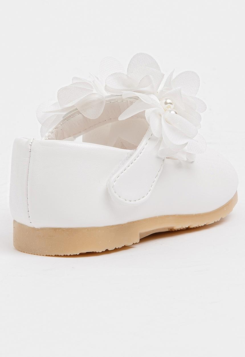 Pop Candy - Flower Pumps White
