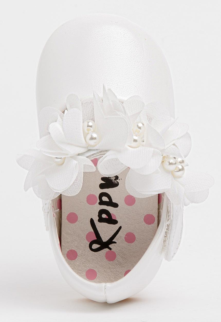Pop Candy - Flower Pumps White