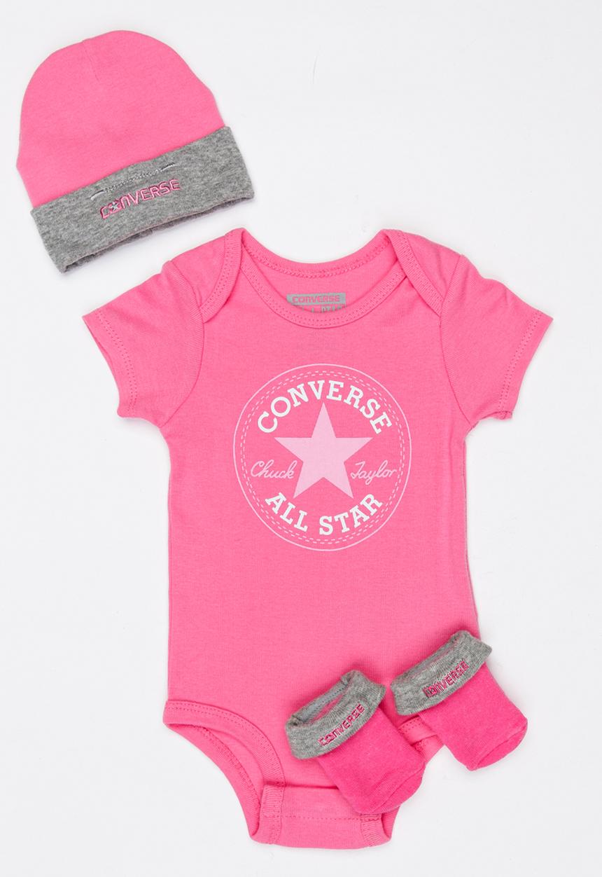 Converse - Converse 3 Piece Set Mid Pink