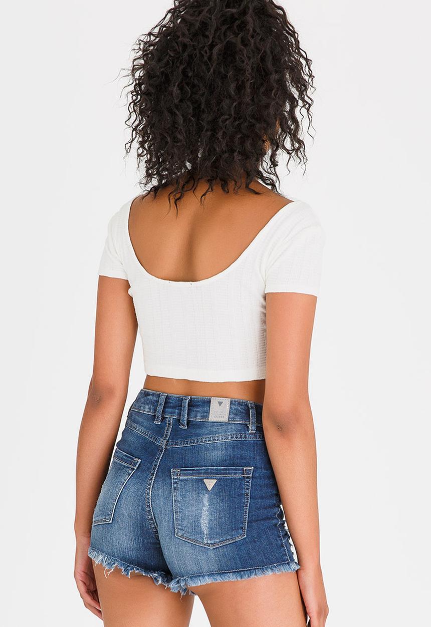 c(inch) - Bardot Cropped Top Cream