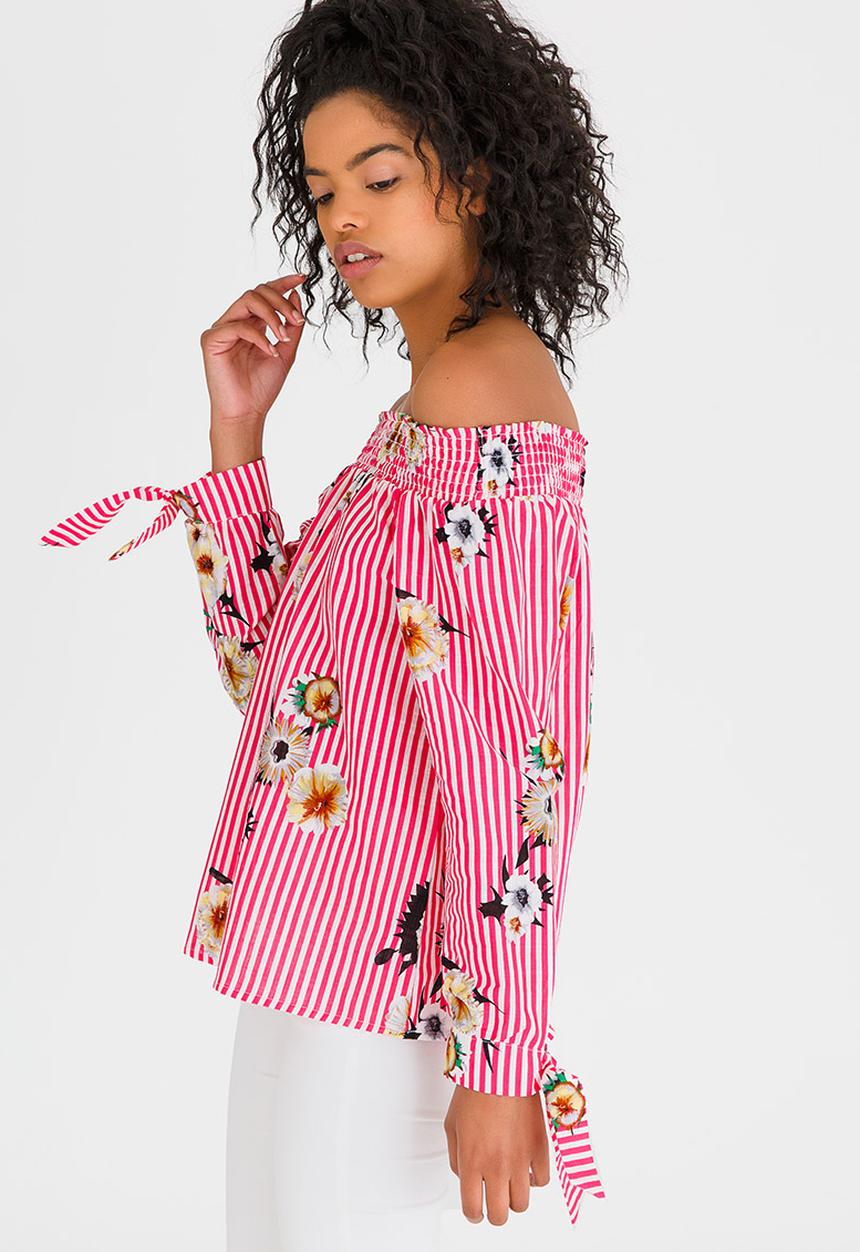 c(inch) - Bardot Blouse Cerise Pink