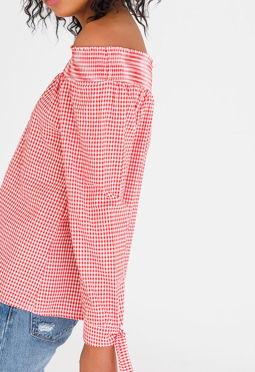 c(inch) - Bardot Blouse Red
