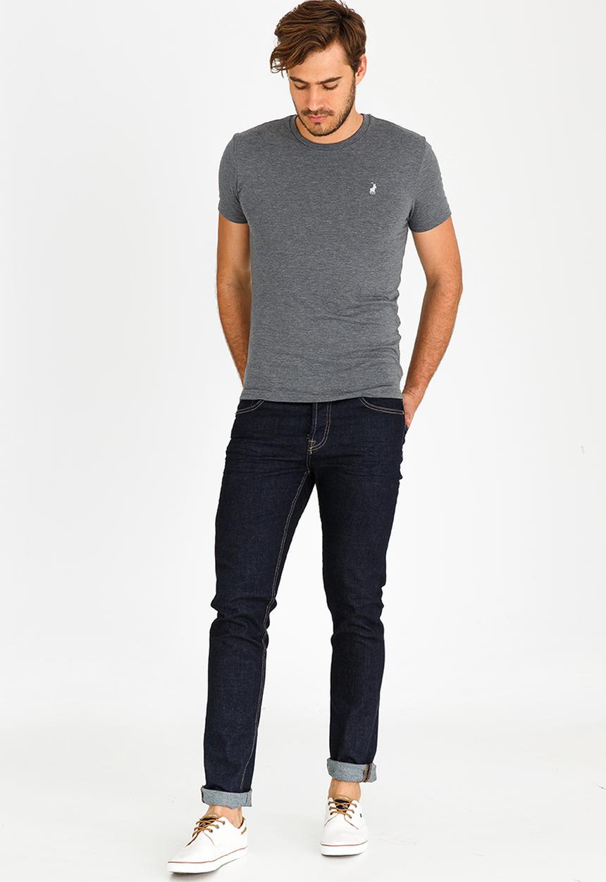 POLO - Crew Neck T Shirt Charcoal