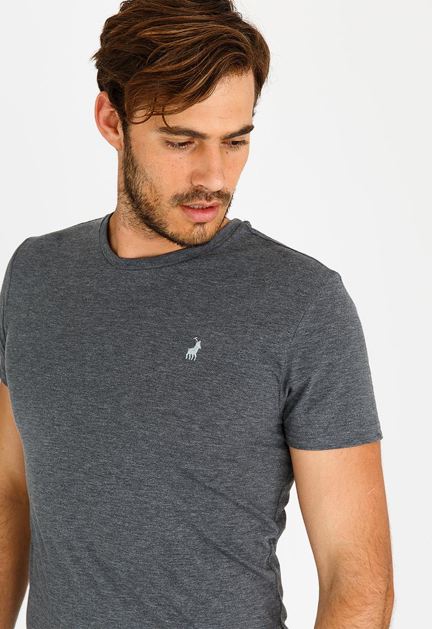 POLO - Crew Neck T Shirt Charcoal