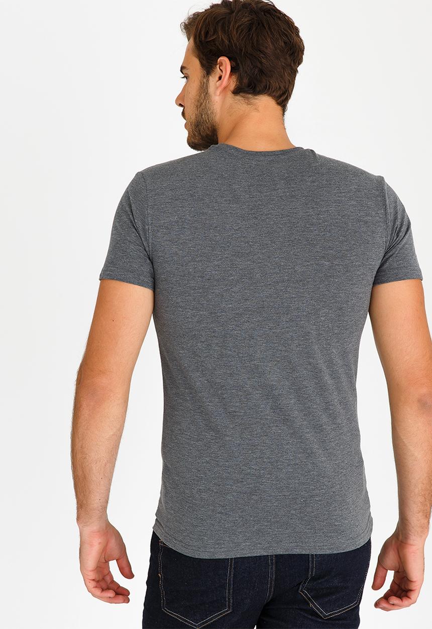 POLO - Crew Neck T Shirt Charcoal