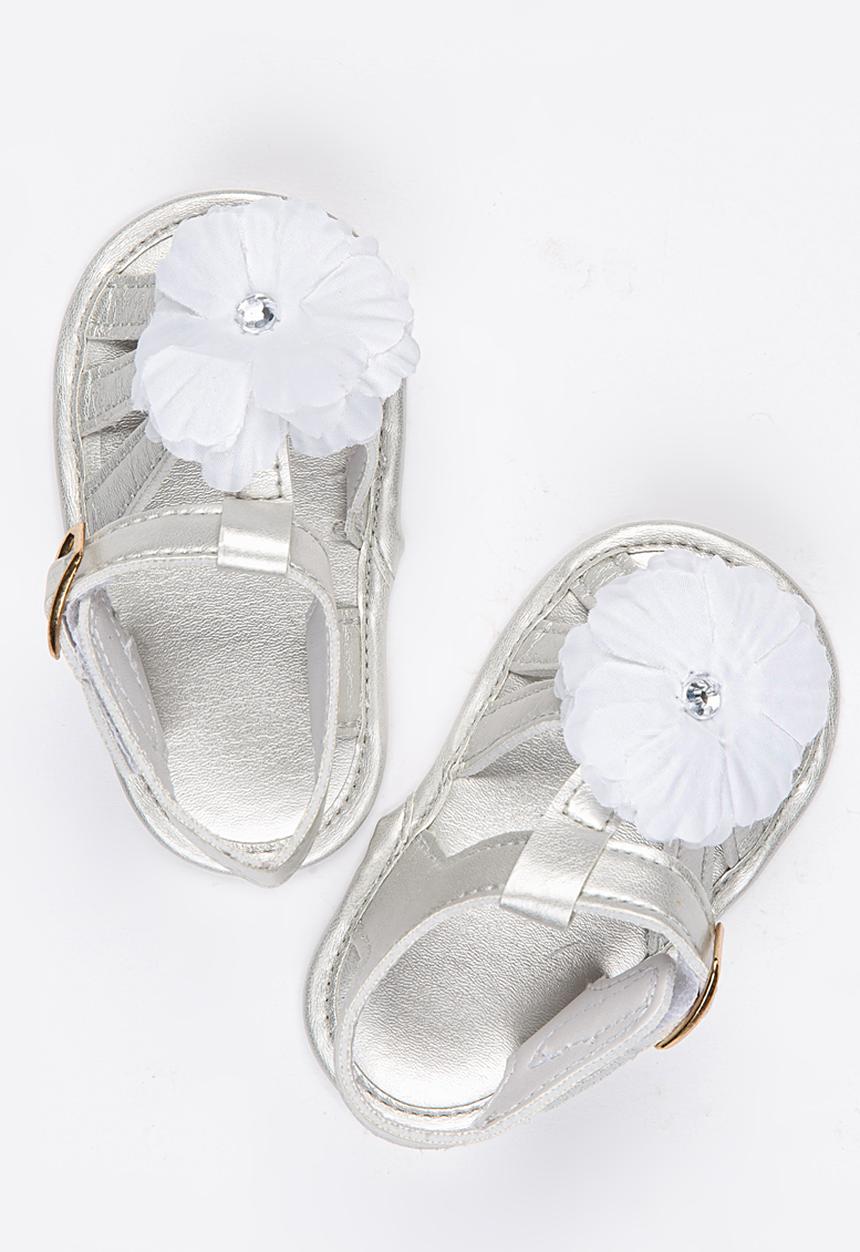 Pop Candy - Flower Sandals Silver